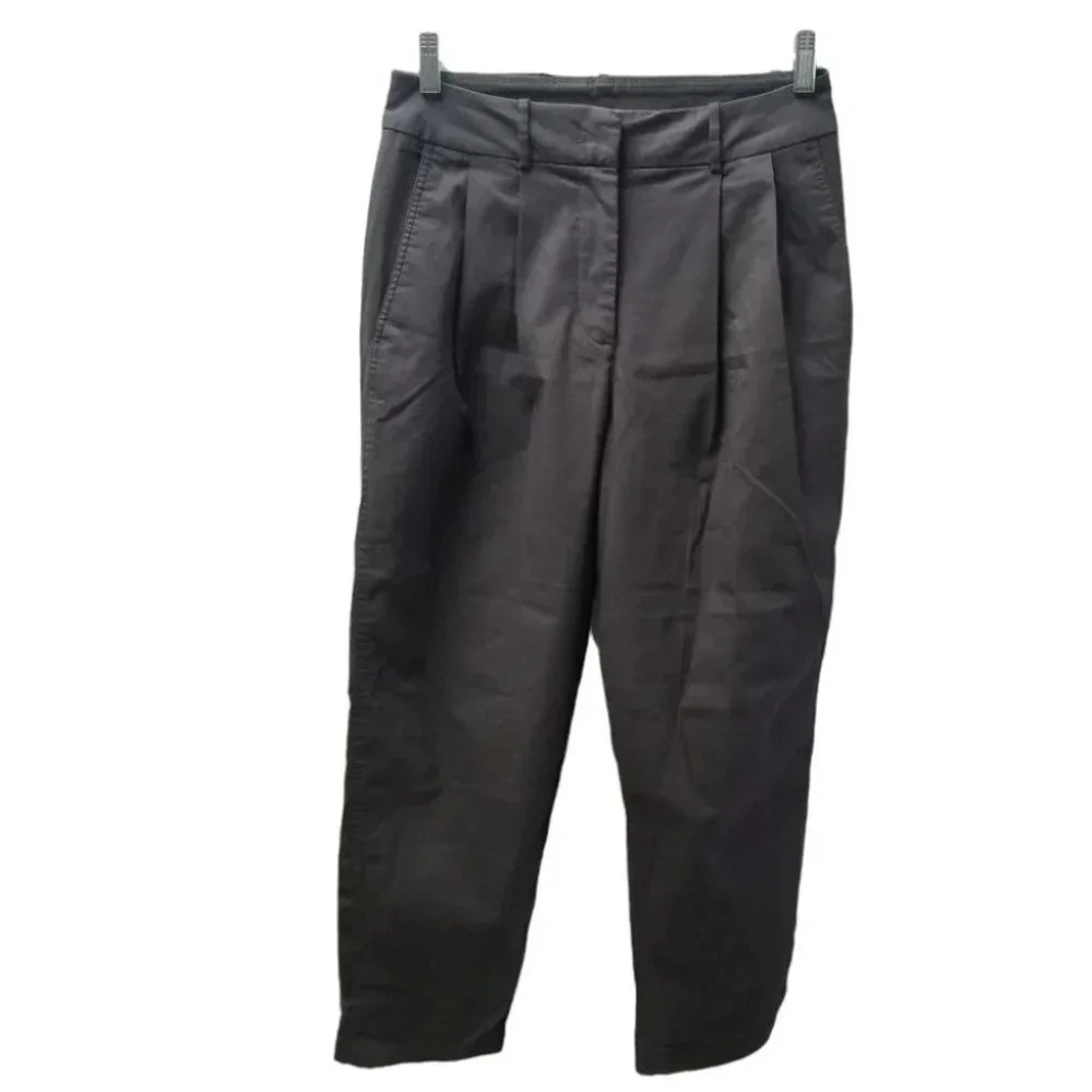Kit and  Ace Grey Pleated Trouser Pants 6